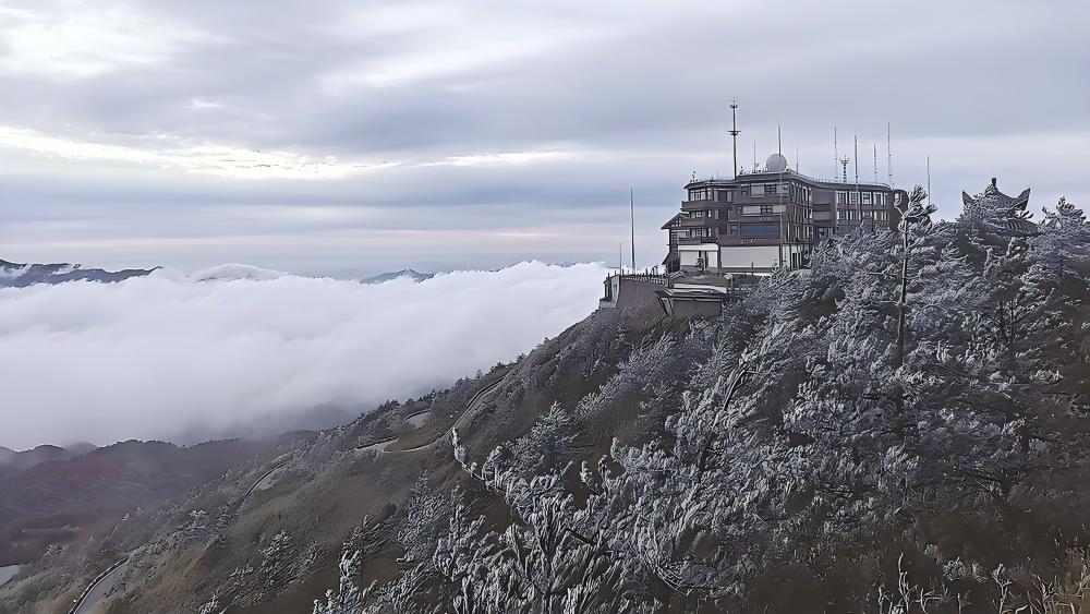 泉州德化九仙山迎来2025年冬季首场雾凇
