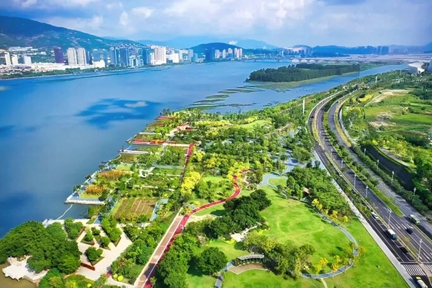Sanjiangkou Ecological Park: Adaptive wetland restoration for urban resilience