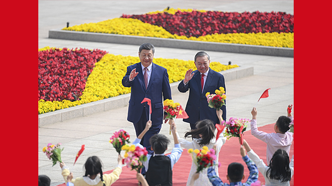习近平同越共中央总书记、国家主席苏林举行会谈